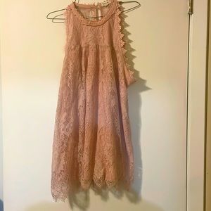 Laced pink colored blouse